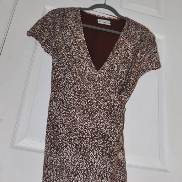 Urban Outfitters Pants - URBAN OUTFITTER BROWN PRINT ROMPER SHORTALL LARGE